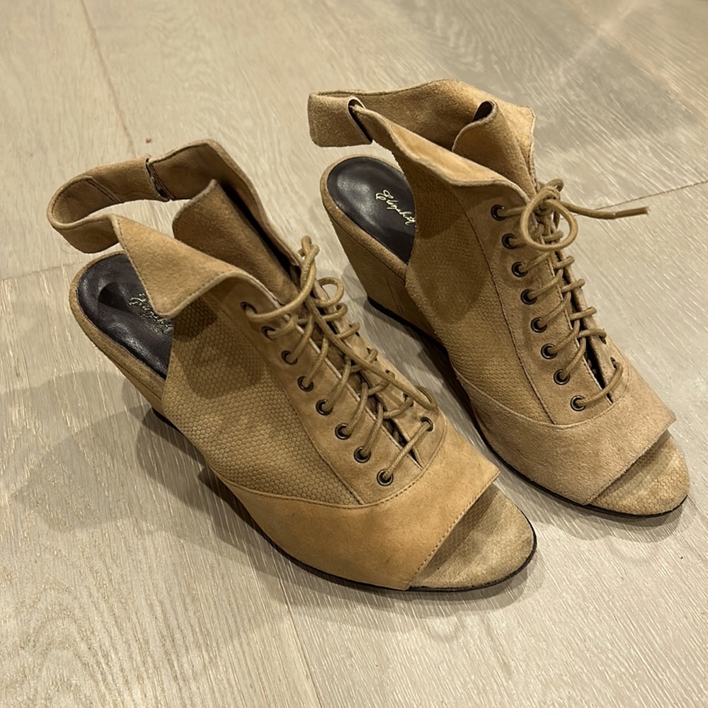 Elizabeth and James suede autumn sandals / ankle boots
